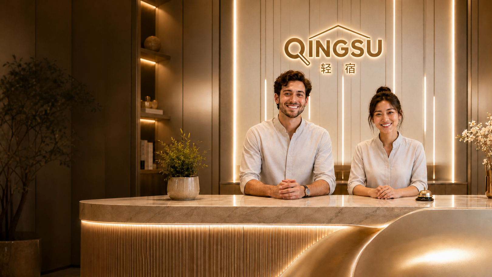 Qingsu reception welcome desk